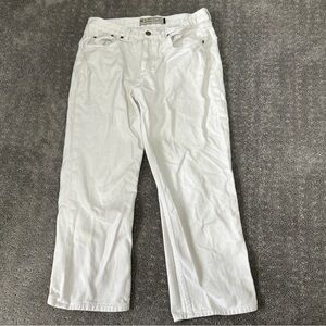 American Eagle Outfitters White Straight Leg Jeans